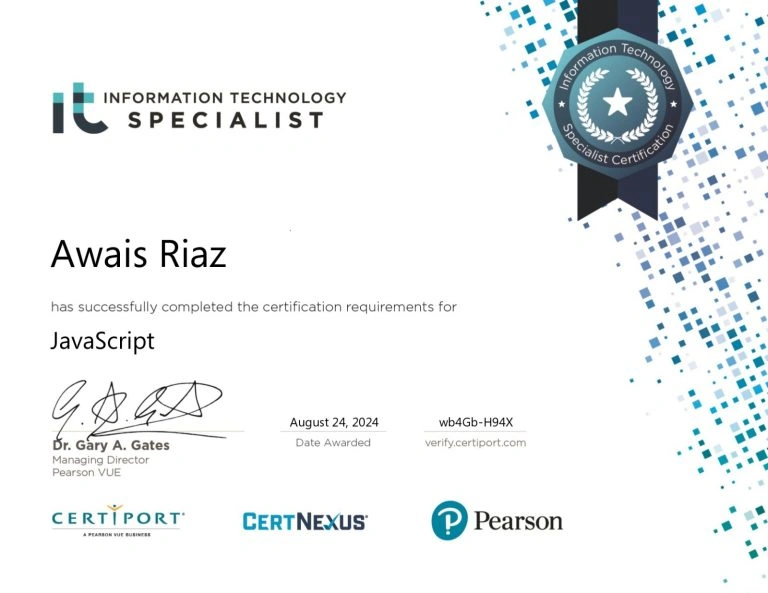 Internationally Recognized IT Certification